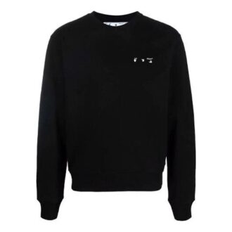 FW21 Arrow Pattern Round Neck Pullover Version Black