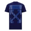 FW21 Arrow Printing Round Neck Short Sleeve Ordinary Version Blue