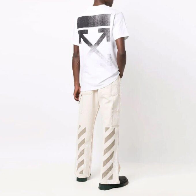 FW21 Arrow Printing Short Sleeve Version White
