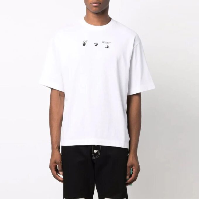 FW21 Arrows Arrow Logo Printing Short Sleeve Ordinary Version White
