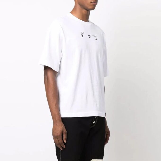 FW21 Arrows Arrow Logo Printing Short Sleeve Ordinary Version White