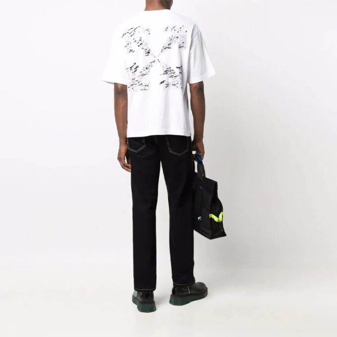 FW21 Arrows Arrow Logo Printing Short Sleeve Ordinary Version White