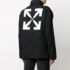 FW21 Arrows Logo Cargo Pocket Solid Color Long Sleeves Jacket Ordinary Version Black