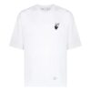 FW21 Caravaggio Arrow Pattern Round Neck Short Sleeve Loose Fit White