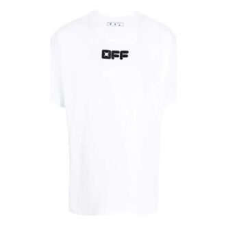 FW21 Chest Logo Printing Short Sleeve Loose Fit White