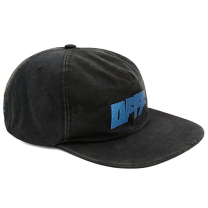 FW21 Cotton Minimalistic Casual Alphabet Printing Cap Black