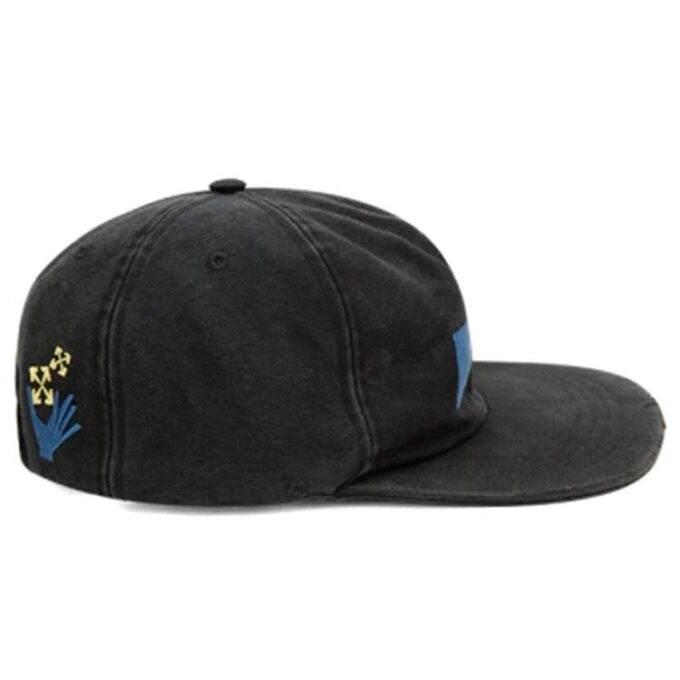 FW21 Cotton Minimalistic Casual Alphabet Printing Cap Black