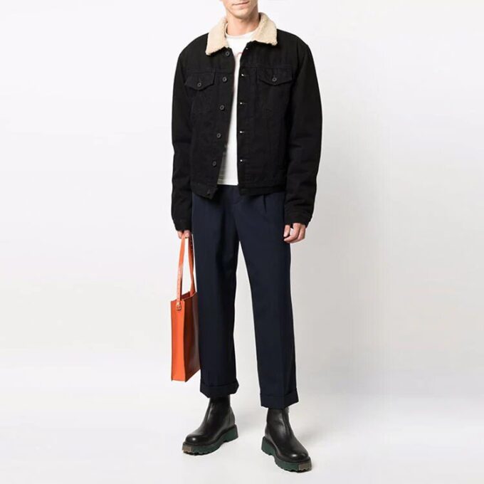 FW21 Environmental Friendly lapel Jacket Version Black