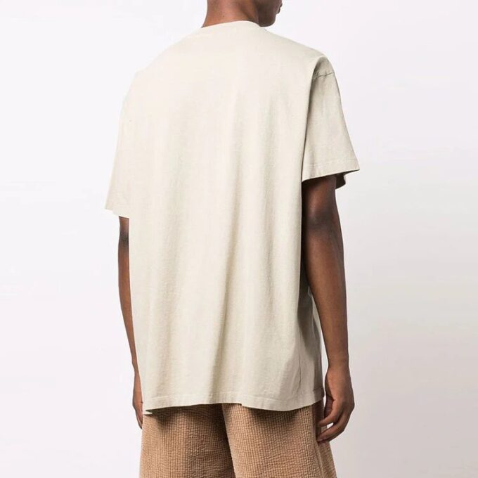 FW21 Funny Logo Printing Round Neck Loose Fit Brown