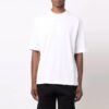 FW21 Geometry Pattern Round Neck Short Sleeve Slim Fit Version White