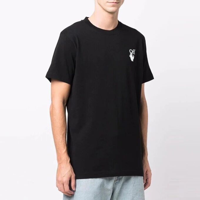 FW21 Gradient Multi-Color Arrow Short Sleeve Ordinary Version Black