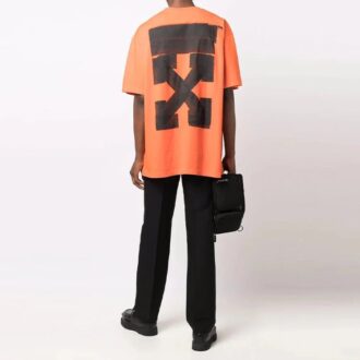FW21 Jumbo Marker Arrow Pattern Printing Short Sleeve Loose Fit