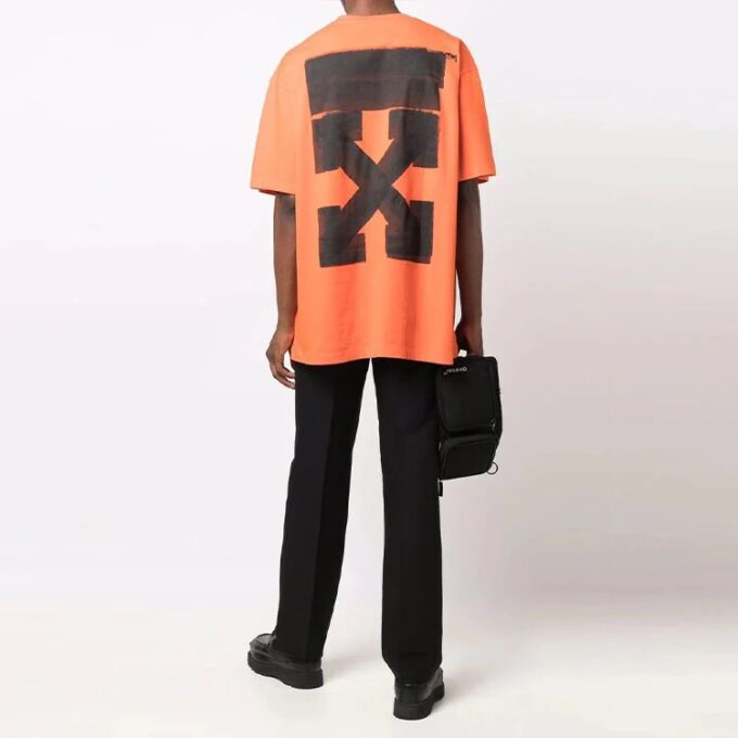 FW21 Jumbo Marker Arrow Pattern Printing Short Sleeve Loose Fit