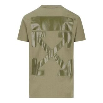 FW21 Logo Arrow Pattern Round Neck Short Sleeve Ordinary Version Green