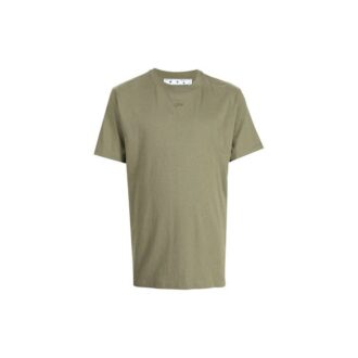 FW21 Logo Arrow Pattern Round Neck Short Sleeve Ordinary Version Green