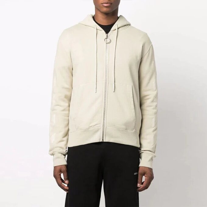 FW21 Logo Arrow Zipper Ordinary Version Beige