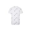 FW21 Logo Full Print Round Neck Short Sleeve Ordinary Version White