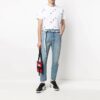 FW21 Logo Full Print Round Neck Short Sleeve Ordinary Version White