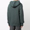 FW21 Logo Knit hooded Ordinary Version Green