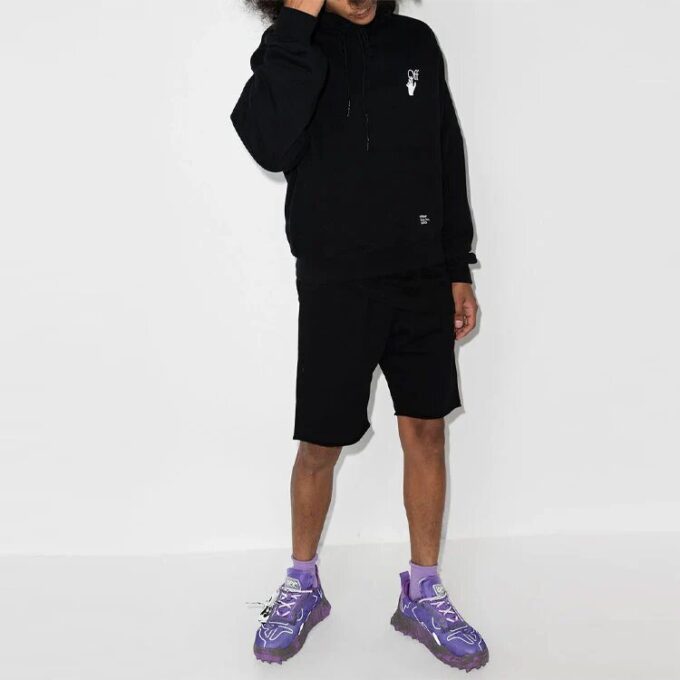 FW21 Logo Pants Sports Shorts Ordinary Version Black