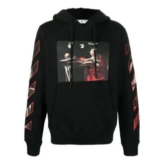 FW21 Logo Pattern Printing Pullover Ordinary Version Black