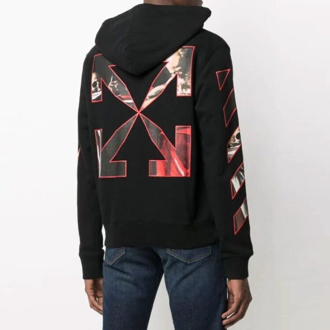 FW21 Logo Pattern Printing Pullover Ordinary Version Black
