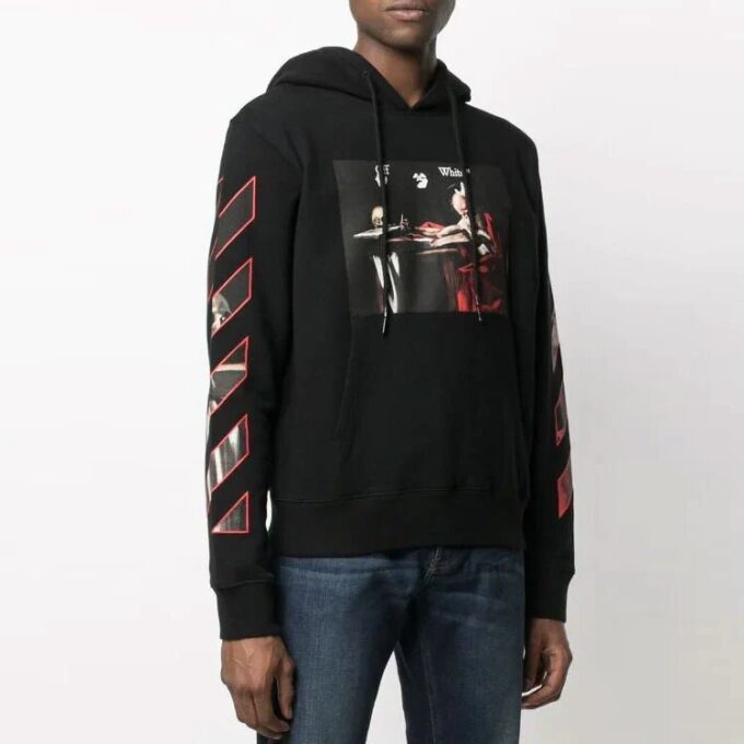 FW21 Logo Pattern Printing Pullover Ordinary Version Black