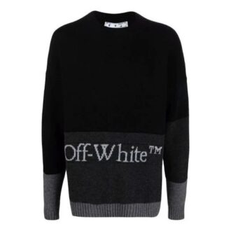 FW21 Logo Pattern Pullover Long Sleeves Black