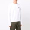 FW21 Logo Pattern Round Neck Long Sleeves Ordinary Version White