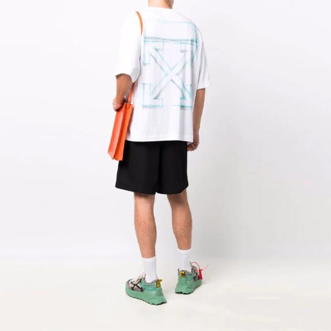 FW21 Logo Pattern Short Sleeve Loose Fit White