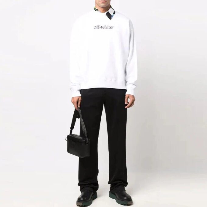 FW21 Logo Pattern Sports Long Pants Ordinary Version Black