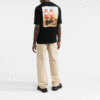 FW21 Logo Printing Arrow Pattern Round Neck Short Sleeve Ordinary Version Black