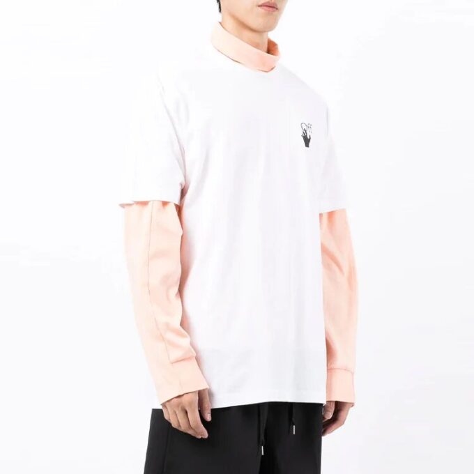 FW21 Logo Printing Round Neck Short Sleeve Loose Version White