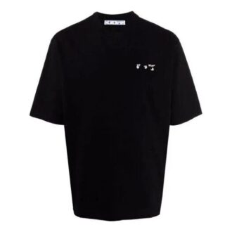 FW21 Logo Printing Round Neck Short Sleeve Ordinary Version Black