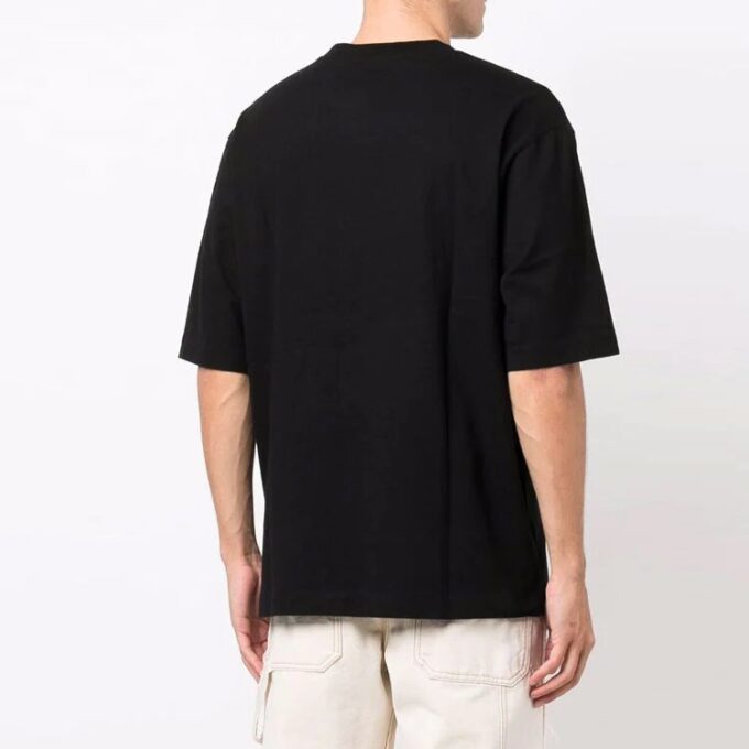 FW21 Logo Printing Round Neck Short Sleeve Ordinary Version Black