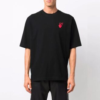 FW21 Logo Round Neck Short Sleeve Ordinary Version Black