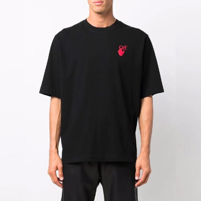 FW21 Logo Round Neck Short Sleeve Ordinary Version Black