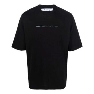 FW21 Logo Round Neck Short Sleeve Slim Fit Version Black
