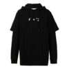 FW21 Marker Arrows Long Sleeves Pullover Loose Fit Black
