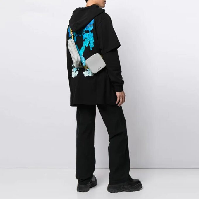 FW21 Marker Arrows Long Sleeves Pullover Loose Fit Black