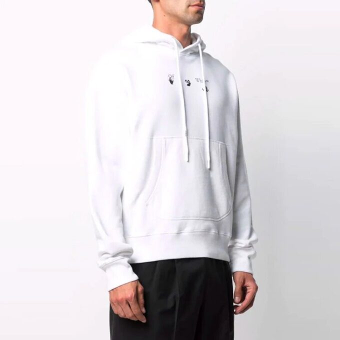 FW21 Marker Arrows Print Long Sleeve Men s White