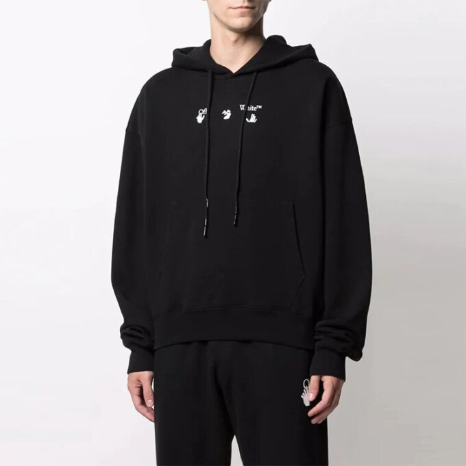 FW21 Melting Arrow Logo Print Sports Men’ s Black