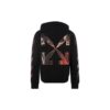 FW21 Painting Pattern Design hooded Long Sleeves Ordinary Version Black