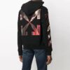 FW21 Painting Pattern Design hooded Long Sleeves Ordinary Version Black