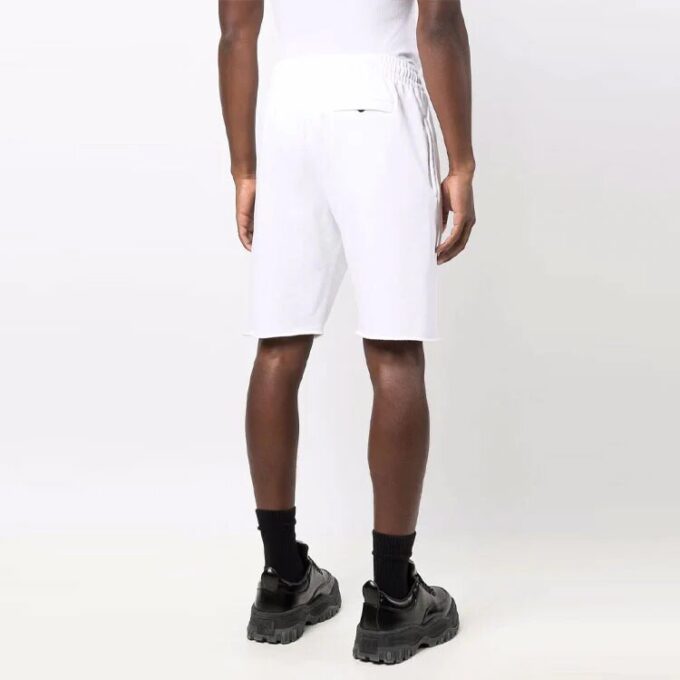 FW21 Pants Logo Printing Elastic Waistband Sports Shorts Version White