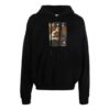 FW21 Pattern Alphabet Printing Drawstring Pullover Version Black