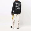 FW21 Pattern Printing Long Sleeves Round Neck Version Black