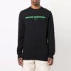 FW21 Pattern Printing Long Sleeves Round Neck Version Black