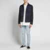 FW21 Pink Red Arrow Plaid Pattern Long Sleeves Shirt Loose Fit Navy Blue