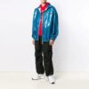 FW21 Plaid Bright Zipper Jacket Loose Fit Blue